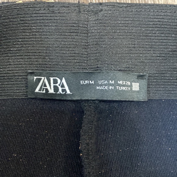 Zara gold sequin leggings, worn once - Picture 4 of 7
